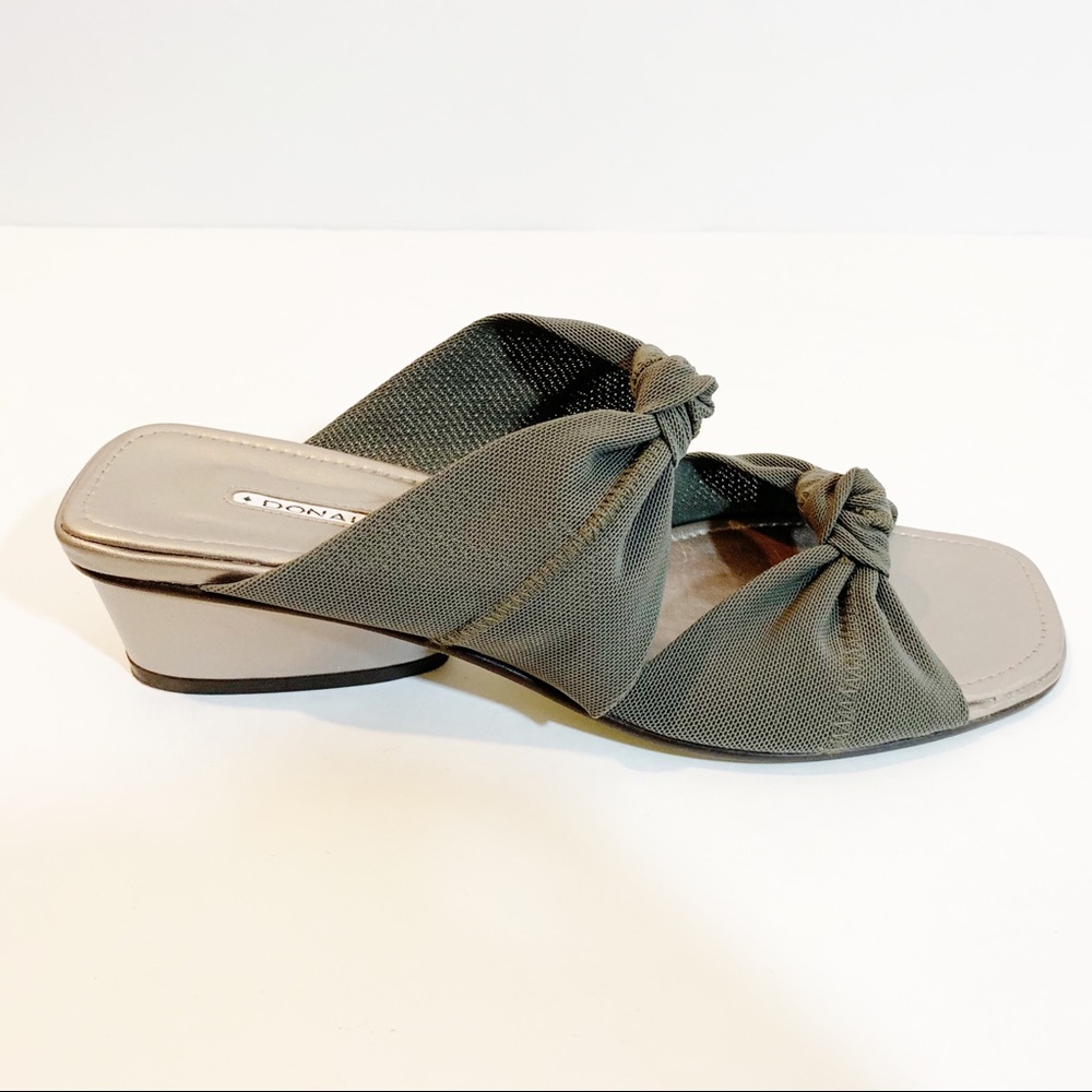 Donald Pliner Stretch Mesh Bow Low Heel Slide - Picture 2 of 7